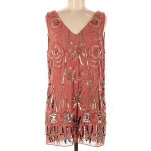 Free People Love And Embellishment Sequin Shift Medium Dress